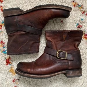 Frye Veronica Bootie in Redwood